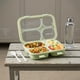 thumbnail image 2 of Caja Bento REGALWOVEN para Adultos, Lonchera con 4 Compartimentos, Tapa Transparente, Resistente a Fugas, Contenedor para Preparación de Comidas para Trabajo y Viajes Verde-2, 2 of 6