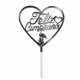 thumbnail image 1 of Deco Torta Acrilico Fc Corazon Plateado X1 Uni, 1 of 1