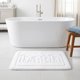 thumbnail image 1 of REGALWOVEN Alfombras de Baño de Espuma de Memoria, Fondo Antideslizante Alfombra de Baño Suave Absorbente de Agua Secado Rápido Alfombra de Baño Blanca 20" x 32", 1 of 6