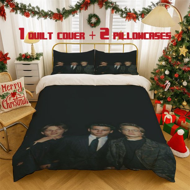 3pcs Handsome Guy 90'S Print Three Piece bedding Soft Duvet Cover And Two Pillowcases