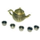 thumbnail image 5 of Juego De Teteras Para Casa De Muñecas Accesorios De Cocina De Metal 1:12 Hada Para Vino Dorado, 5 of 5