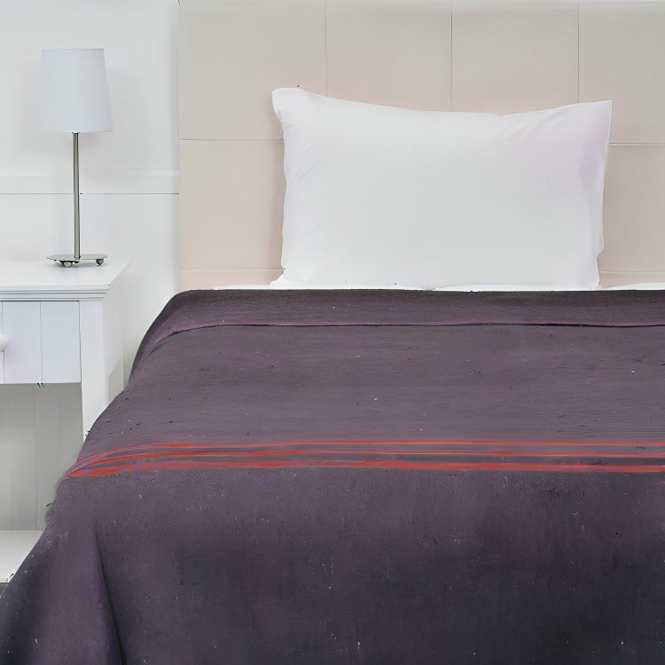 Frazada Térmica Queen / Líneas Morado – Plumetti