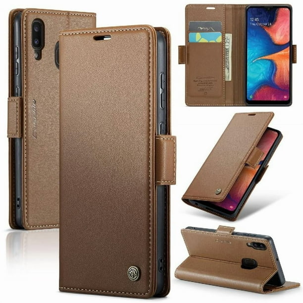 CaseMe tipo cartera Samsung Galaxy A40 con cierre magnético, RFID, tarjetero, soporte, carga inalámbrica