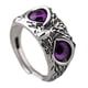 thumbnail image 5 of Demon Eye Owl Anillos Retro Elegante Anillo Llamativo Para Pareja Amantes Hombres Mujeres Púrpura, 5 of 5