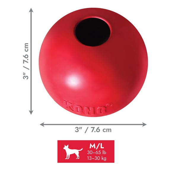 Pelota resistente de caucho natural kong