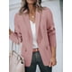 thumbnail image 4 of Blazer Cicy Bell para mujer, casual, con frente abierto, oficina, trabajo, color rosa nude, 4 of 6