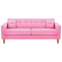 Bodevir - Sofa New Retro 3Cg Felpa 04 Rosado