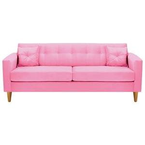 Bodevir - Sofa New Retro 3Cg Felpa 04 Rosado