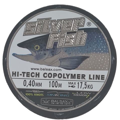 Balsax - Nylon Pesca Silver Fish 0,40Mm 100Mts 17,5Kg Sil Blue