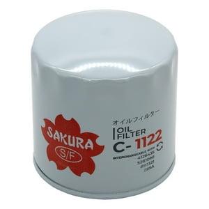Sakura - Filtro Aceite Toyota Daihatsu Dodge Chrysler Fiat Peugeot Negro
