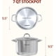 thumbnail image 2 of Stock Pot Sunhouse de acero inoxidable de 7 litros con tapa visible de inducción, 2 of 8