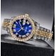 thumbnail image 5 of Reloj HUNRUY Hip Hop Iced-Out Bling Diamond Luxury para hombre, 5 of 6
