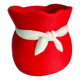 thumbnail image 1 of Jarrón en forma de bolsa de regalo de Navidad, 1 of 3
