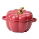 thumbnail image 1 of Taza Kawaii Taza De Calabaza Juego De Cuencos De Cereales Con Tapa Para Ensalada De Yogurt Y Pasta Rojo, 1 of 5
