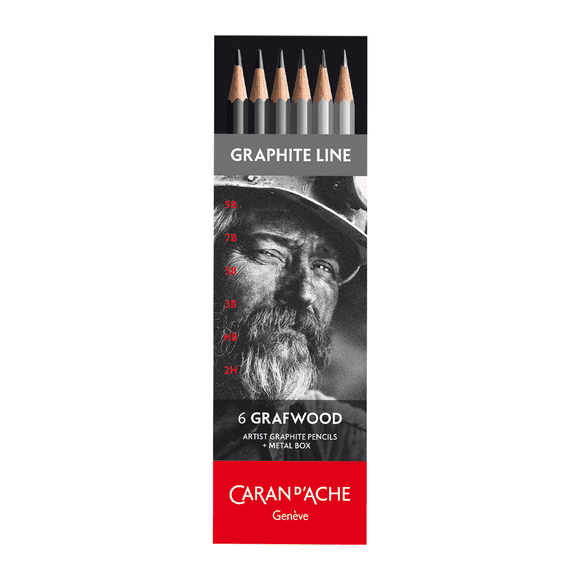 Lápices Grafito Caran D Ache Grafwood Set 6
