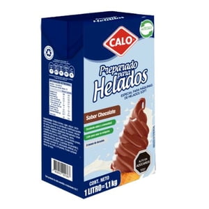 Calo - Preparado Helado Chocolate 12 Unidades 1 Litro