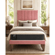 thumbnail image 1 of Cama Plaza y Media Turin Rosado Respaldo + Base + Colchon Mery Desing, 1 of 8