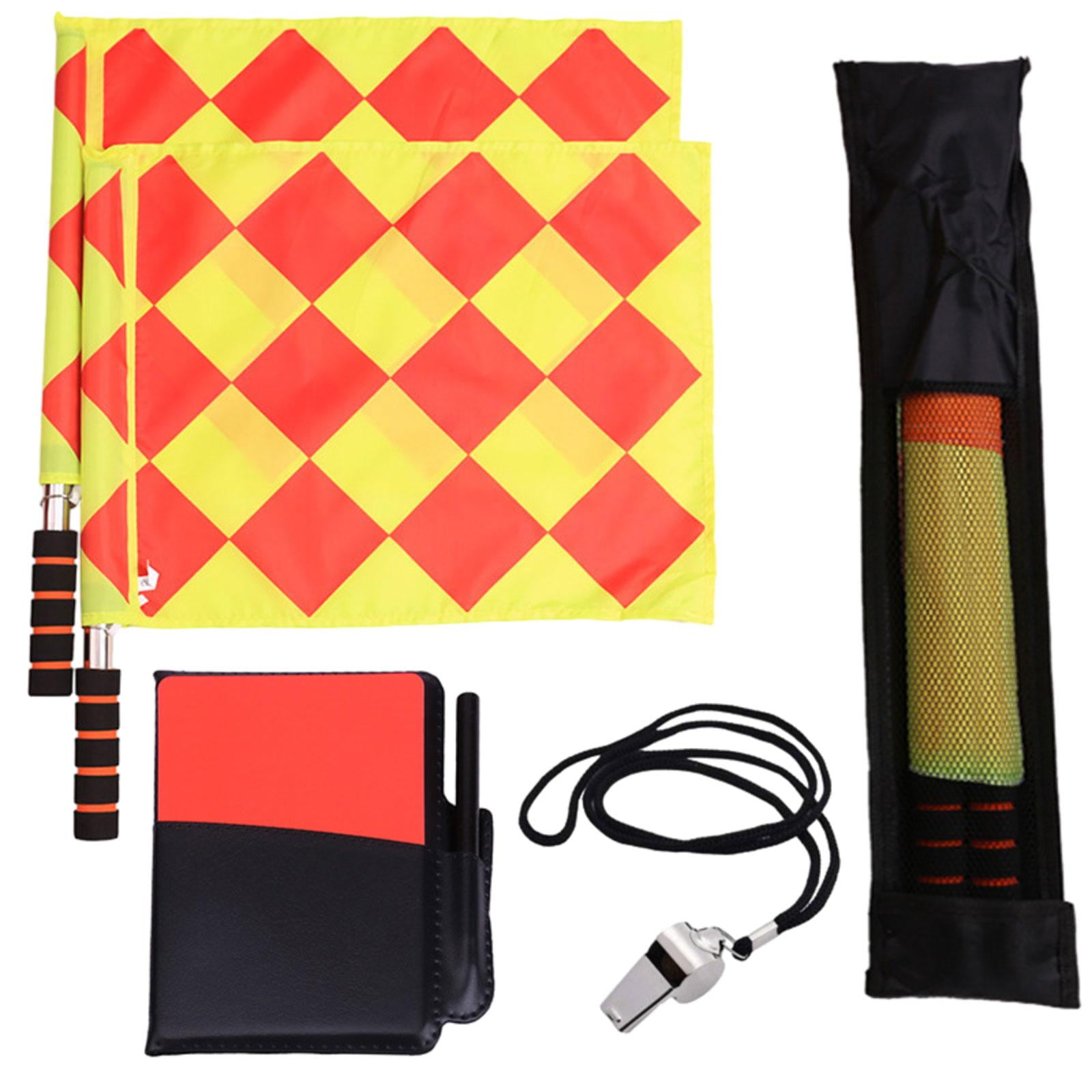 Magideal - Kit De Banderas Para Árbitros De Fútbol, Tarjetas De Árbitro, Accesorios Profesionales Para Árbitros, Kit De Herramientas Para Entrenamiento De Hock