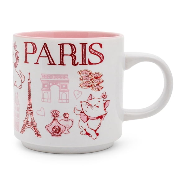Taza de café Disney The Aristocats Marie Pink, 380 ml, cerámica