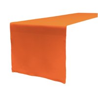 La Linen - Table Runner La, Popelina De Lino Y Poliéster, 35 X 275 Cm, Color Naranja