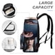 thumbnail image 4 of Miércoles Addams-theme Backpack, Campus style schoolbag Bookbag with Adjustable Shoulder Straps And Large Zip Compartment, Unisex Travel Bags.42x30x15cm, 4 of 6