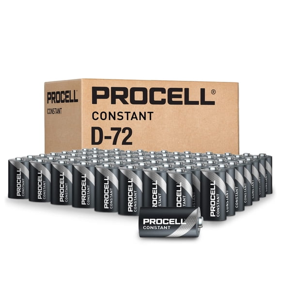 Batería alcalina PROCELL Constant D de 1,5 V (paquete de 72)