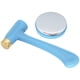 thumbnail image 5 of Juego De Martillo De Estampado De Metal Y Bloque De Acero Herramienta De Cuero Para Cabeza De Latón Artesanal, 5 of 5