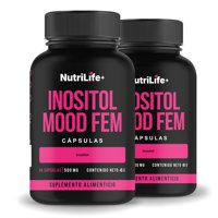 Pack 2 Inositol Mood Fem 180 Capsulas 500Mg Nutrilife+ Bienestar Sin Sabor