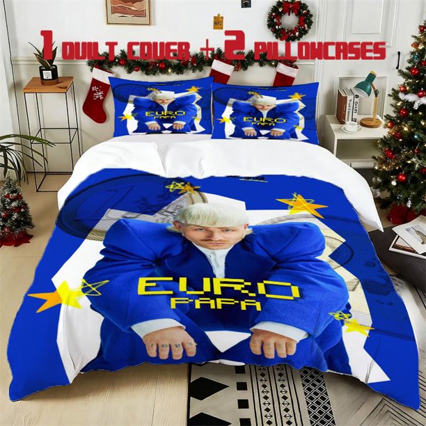 3pcs Joost KleinPrinted 3pcs Bedding Set Soft Duvet Cover with 2 Pillowcases All Season Comfort