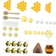 thumbnail image 1 of Toppers de Pastel de Abejas de 35 Piezas, Topper de Pastel de Jarra de Miel, Decoración Creativa de Fiesta Temática de Abejas Miel para La Celebración, 1 of 5