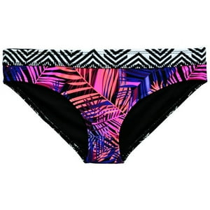 Samia - Bikini Calzón Con Pinza Estampado Morado 16