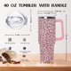 thumbnail image 2 of Vaso térmico Ceovfoi 1200 ml con asa y estampado de leopardo rosa, 2 of 8
