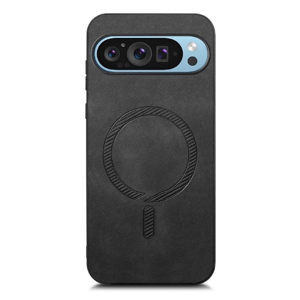 Magnetic Slim Case for Google Pixel 9 Pro XL with Camera Guard & Anti-Scratch Back Black