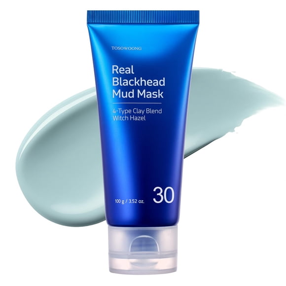 Máscara de barro TOSOWOONG Real Blackhead Facial & Nariz Poros, 100 g