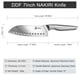 thumbnail image 5 of Cuchillo de cocina DDF IoHEF Cuchillo de chef japonés de acero inoxidable de 18 cm, 5 of 7