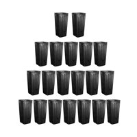 Magideal - 20 Unids Macetas De Profundas Treepots Black Durable Flower Plant Container Macetas De Inicio Para Interior Flores Al Aire Libre Plantas Frutas