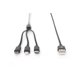 thumbnail image 4 of Cable USB DIGITUS 1,0 m USB‑A a Lightning/Micro/USB‑C negro, 4 of 9