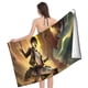 thumbnail image 4 of Ataque a los Titanes Toalla de playa de secado rápido con diseño temático, regalo para mujeres y niñas, ideal para cumpleaños, fans, amantes de la música, uso en la playa o al aire libre, 78 × 160 cm, 4 of 6