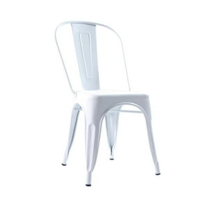 Castletec - Silla Metal Tolix Para Comedor Bar Lf5-01 - Blanco