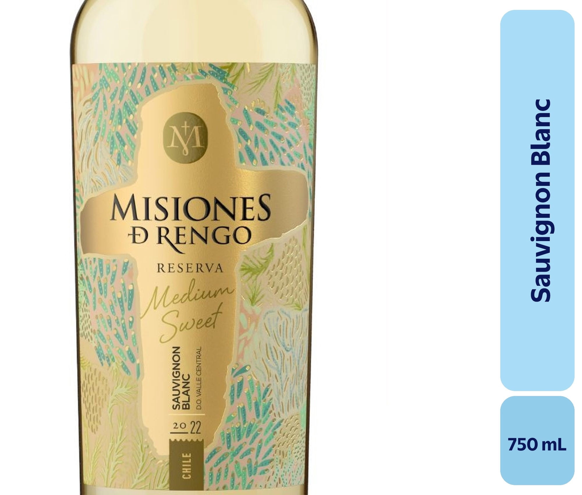 Vino Sauvignon Blanc Botella 750 mL Misiones De Rengo