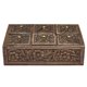 thumbnail image 3 of Caja de regalo Storeindya, organizador de bolsitas de té de madera, arte mogol, 3 of 7