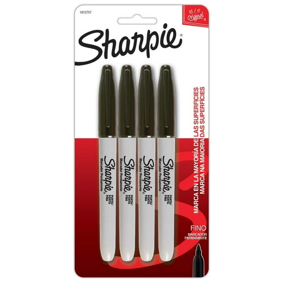 Marcador Negro X4 unidades, 1 Un