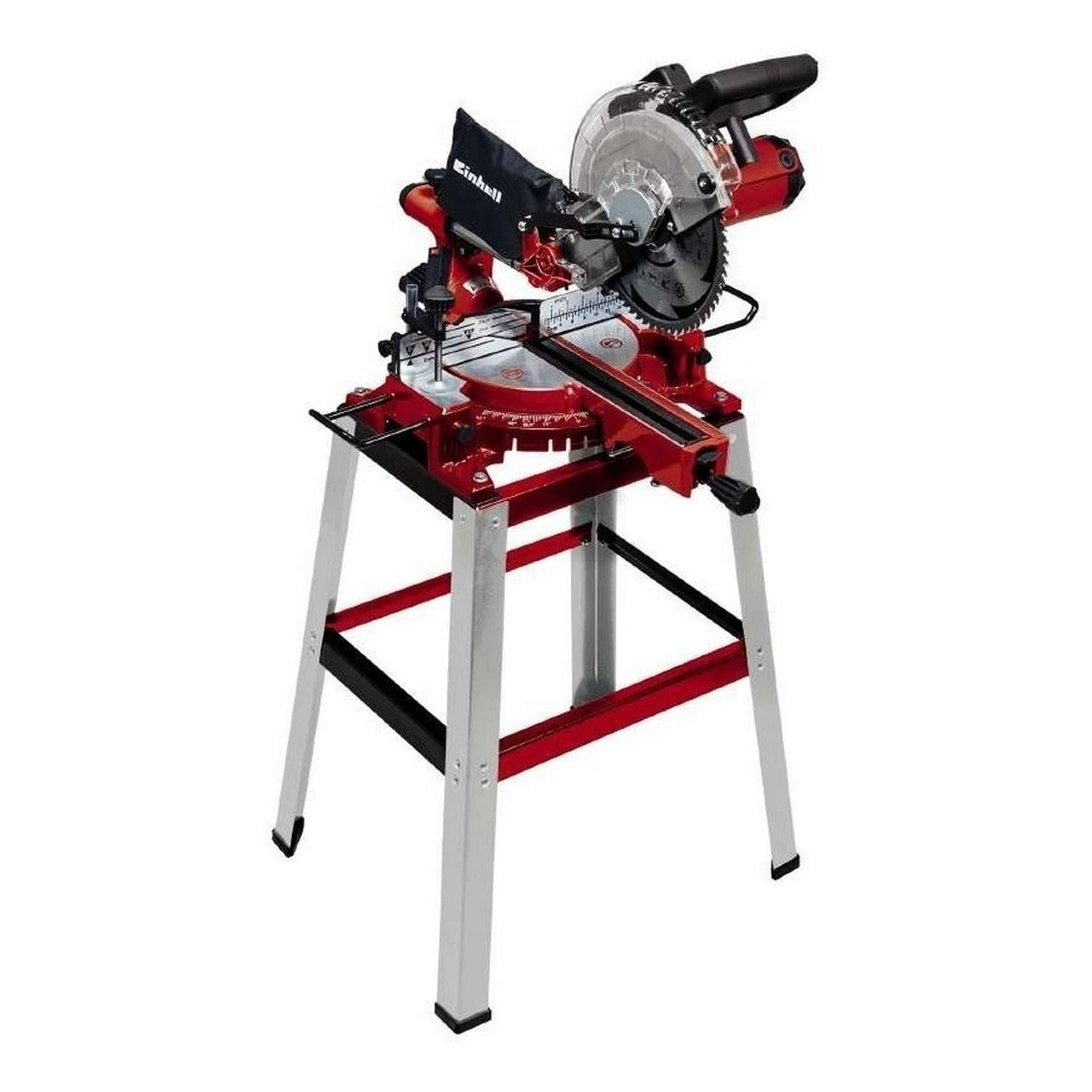 Ingleteadora Telescopica 10 Con Banco Einhell 2531/1 Rojo