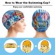 thumbnail image 3 of Robocar Poli Gorro de Natación de Licra, Gorro de Baño de Tela Cómoda, Gorro Elástico Antideslizante para Hombres, Mujeres y Niños, 3 of 6