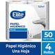 thumbnail image 3 of Papel Higiénico Elite Plus 1 Hoja 4 Rollos X 50 Mts, 3 of 3