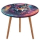 thumbnail image 1 of Lobo Galáctico theme Fitted Round Tablecloths Elastic Edged Table Covers Waterproof Table Cloth For Kitchen Holiday Party Tables Decor 120cm, 1 of 6