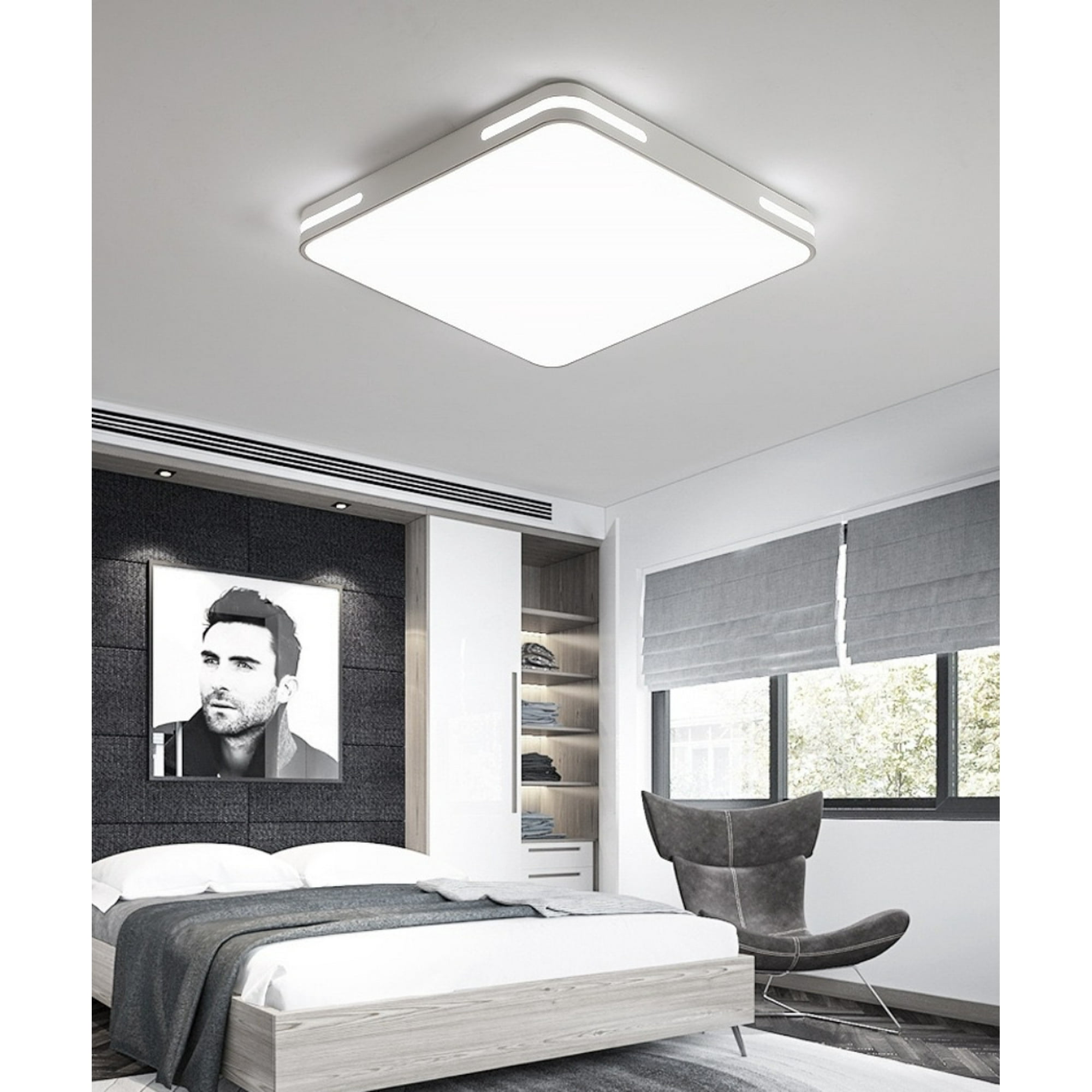 Lámpara De Techo Led 50x50cm 36w By Lubabycas