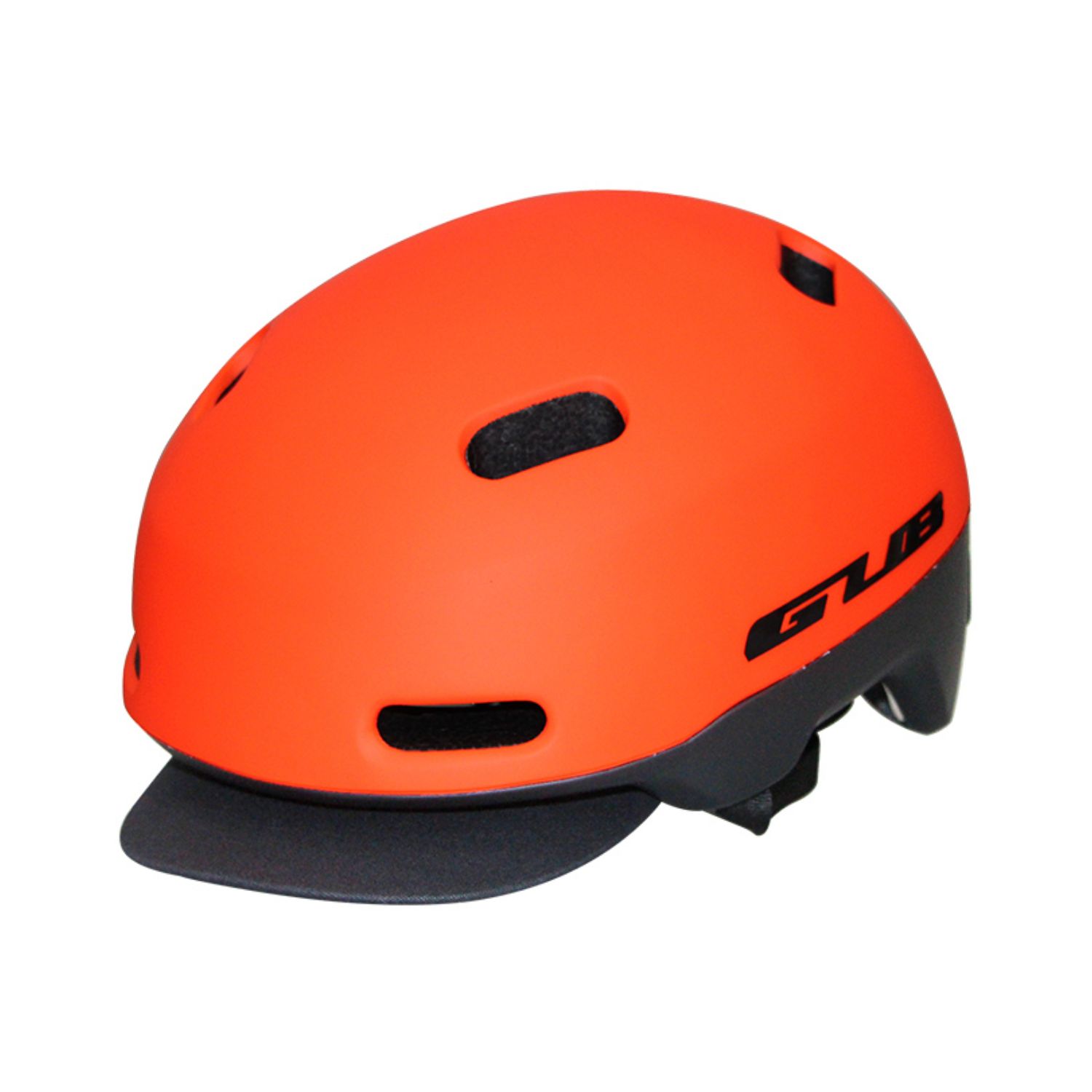 Genérico - Casco Bicicleta City Visera Profesional Talla M Naranjo