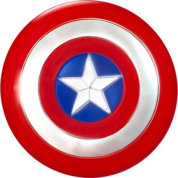 Escudo de Fiesta YMMAALE 30 cm de Superhéroe Redondo (Capitán) - Juguete