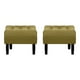 thumbnail image 1 of Set Pouf Wood 1c Felpa 00 Verde Musgo, 1 of 5